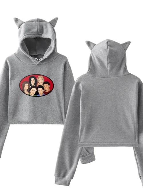 TV Friends Cropped Hoodie #A1